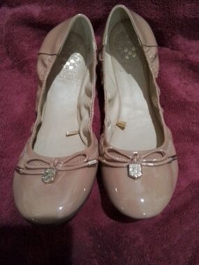 Vince Camuto Nude Ballerina Flats